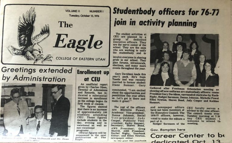 The Eagle '76 Front Page