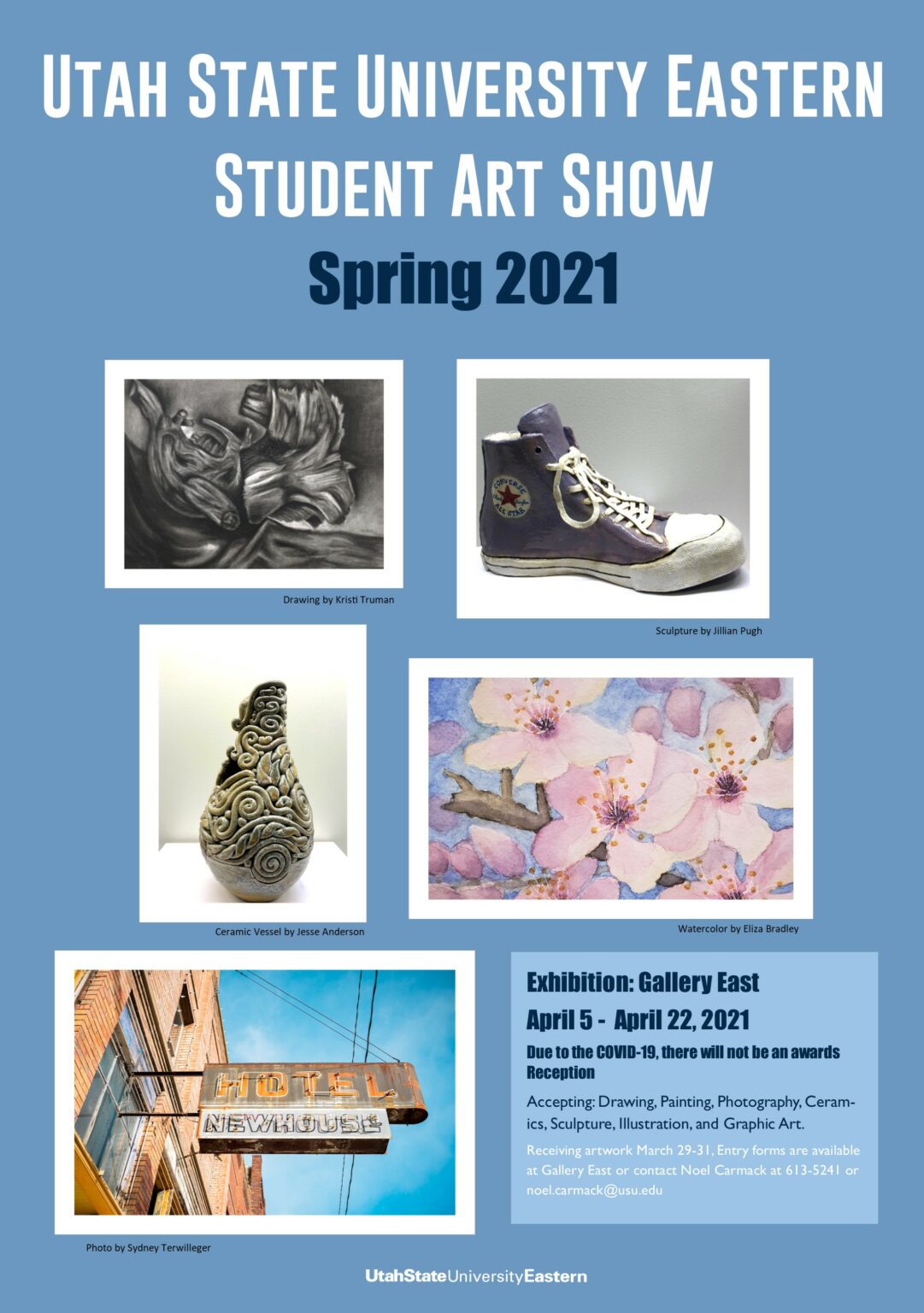 2021 USU Eastern student art show work accepted USU Eastern Eagle
