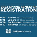 2023 spring semester registration begins this week