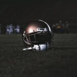 helmet on the ground