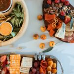 food platters on the table