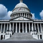 iconic front view of the united states capitol