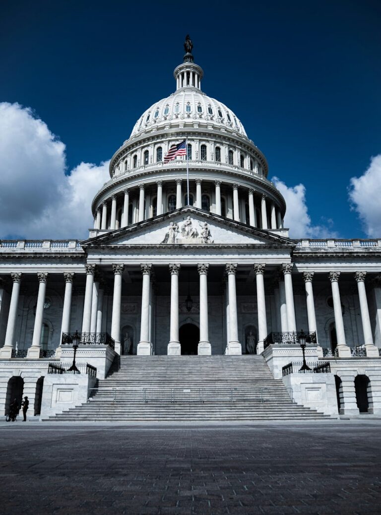 iconic front view of the united states capitol