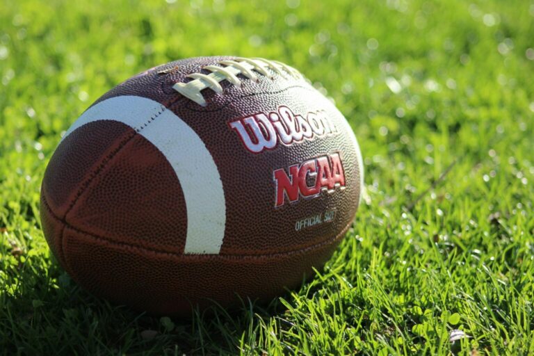 close up of a football