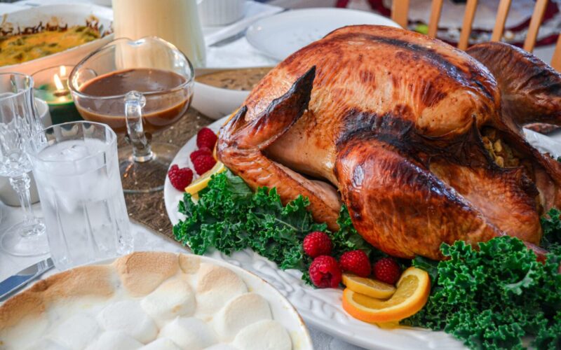 Thanksgiving turkey and side dishes