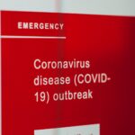 coronavirus news on screen
