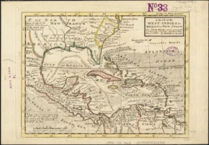 map West-Indies &c. Mexico New