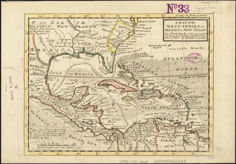 map West-Indies &c. Mexico New
