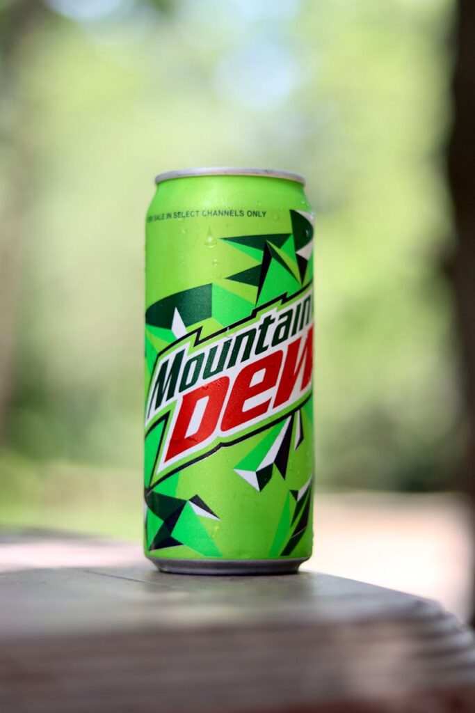 can of mountain dew