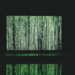 green and white line illustration