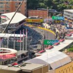 monaco grand prix circuit aerial view
